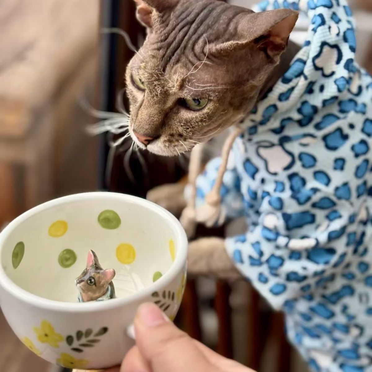 ๐พ Custom 3D Pet Climbing Mug โ Handmade Ceramic Dog Figurine Cup (350ml)